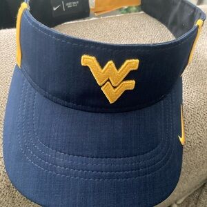 Nike Blue and Yellow West Virginia College Hat Classic Curved Brim